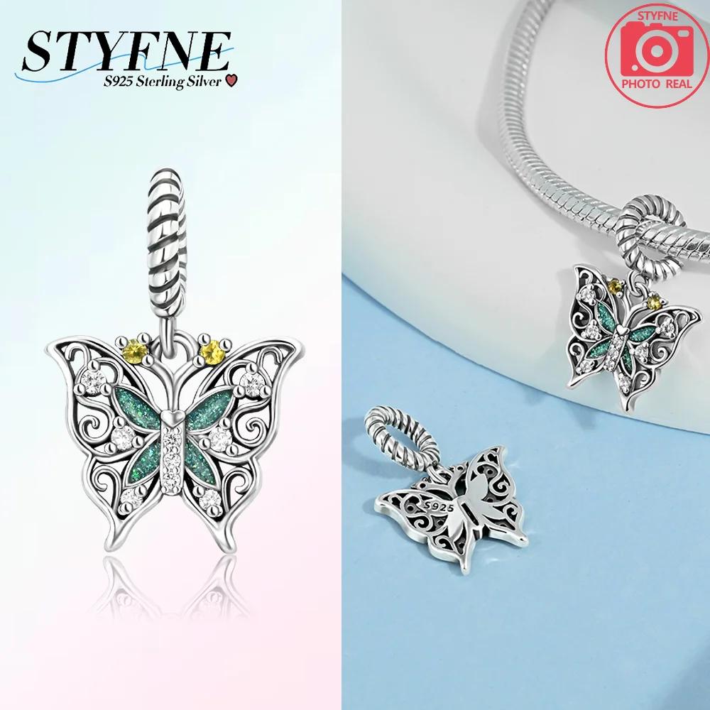 Charm Bead Charms Plata Originales Colored Butterflies Bead Charms for Charm Bead Charms copper Bracelets Jewellery Making Womens Gift