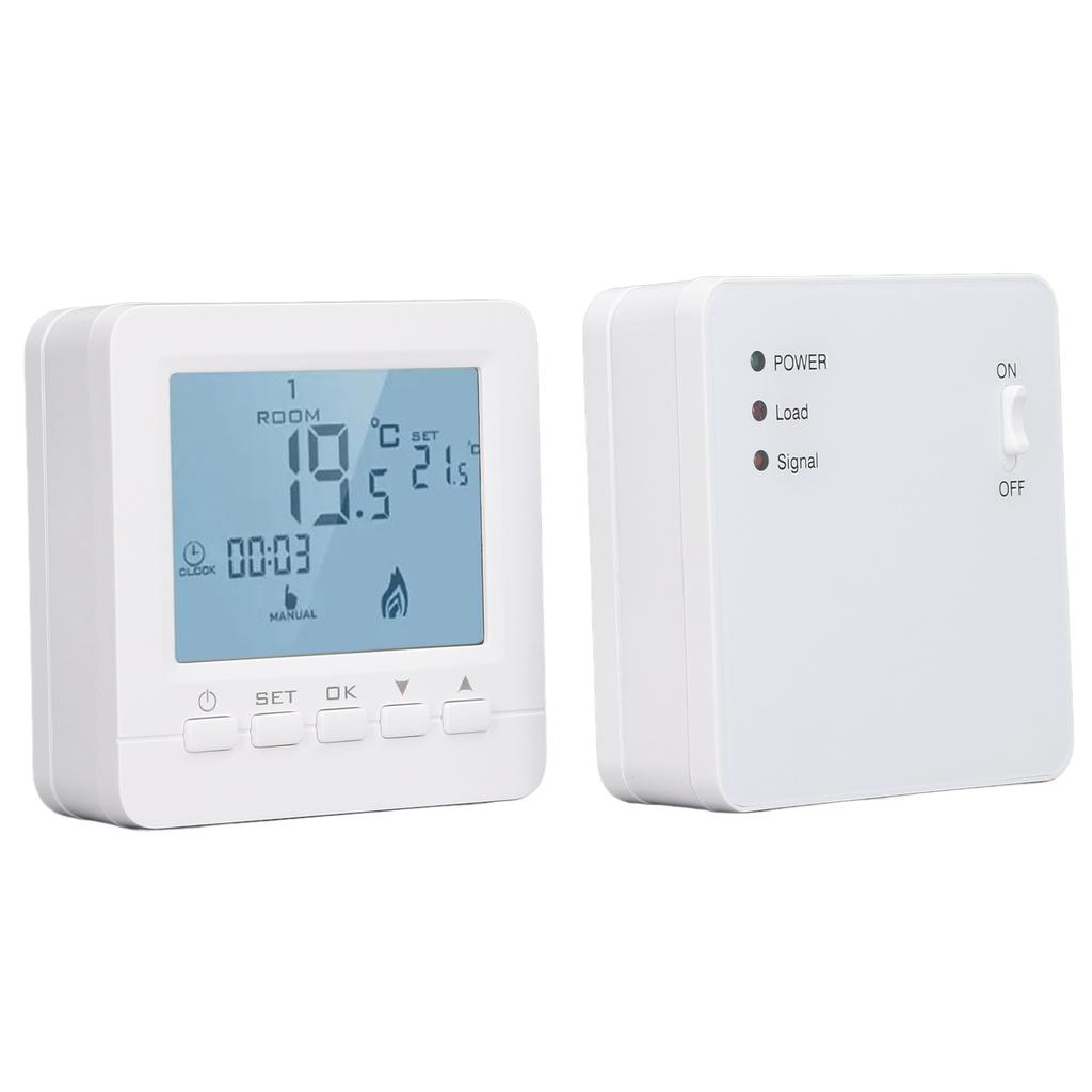 Programmable Thermostat RF Wireless Smart Flame Retardant Electric Heating Temperature Controller AC230V