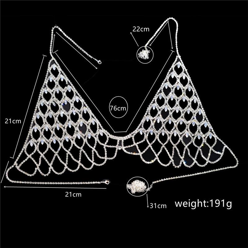 New Bohemian Sexy Body Chain Set European And American Fashion Bikini Chest Chain Body Chain Women