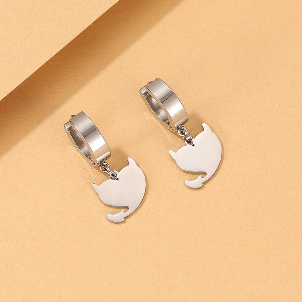 Fashionable Lightning Mushroom Ear Clips For Women Trendy Geometric Alloy Earrings