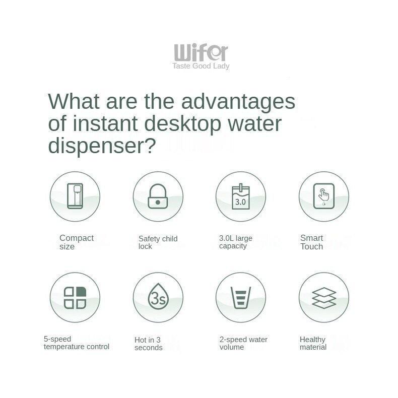 Instant Hot Water Dispenser Household 3L Tea Fragrance Quick Hot Boiling Water Desktop Small Kettle