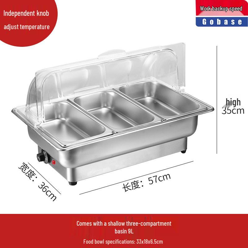 Commercial Stainless Steel Electric Buffet Warmer
