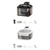 USB Rechargeable Pet Water Fountain 5000mah Battery Large Capacity 4.5L Quiet Operations for Cats Small Dog Watering Use