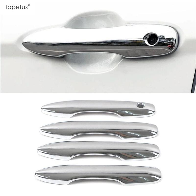 Car Outer Door Handle Protector Cover Trim ABS Chrome Black Carbon Accessories For Toyota Camry Corolla Avalon Prius  - 2025