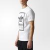 Adidas Originals Double-Sided Print Big Logo Casual Short Sleeve T-Shirt Men Tops White BS3136