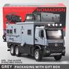 2026 New 1:24 Benz Camper RV Motorhome Toy Model Car, Diecast Pull Back Truck Toy Car Model with Sound and Light for Kids Boys Girls Motorcycle