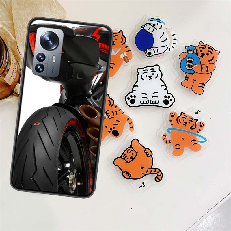 Motorcycle Rear Wheel Exhaust Phone Case For Xiaomi Poco X7 X6 M8 M7 M6 M4 M3 X4 Pro F7 Ultra M5S Mi 14 14T 15 15T 12T 10T Pro 1