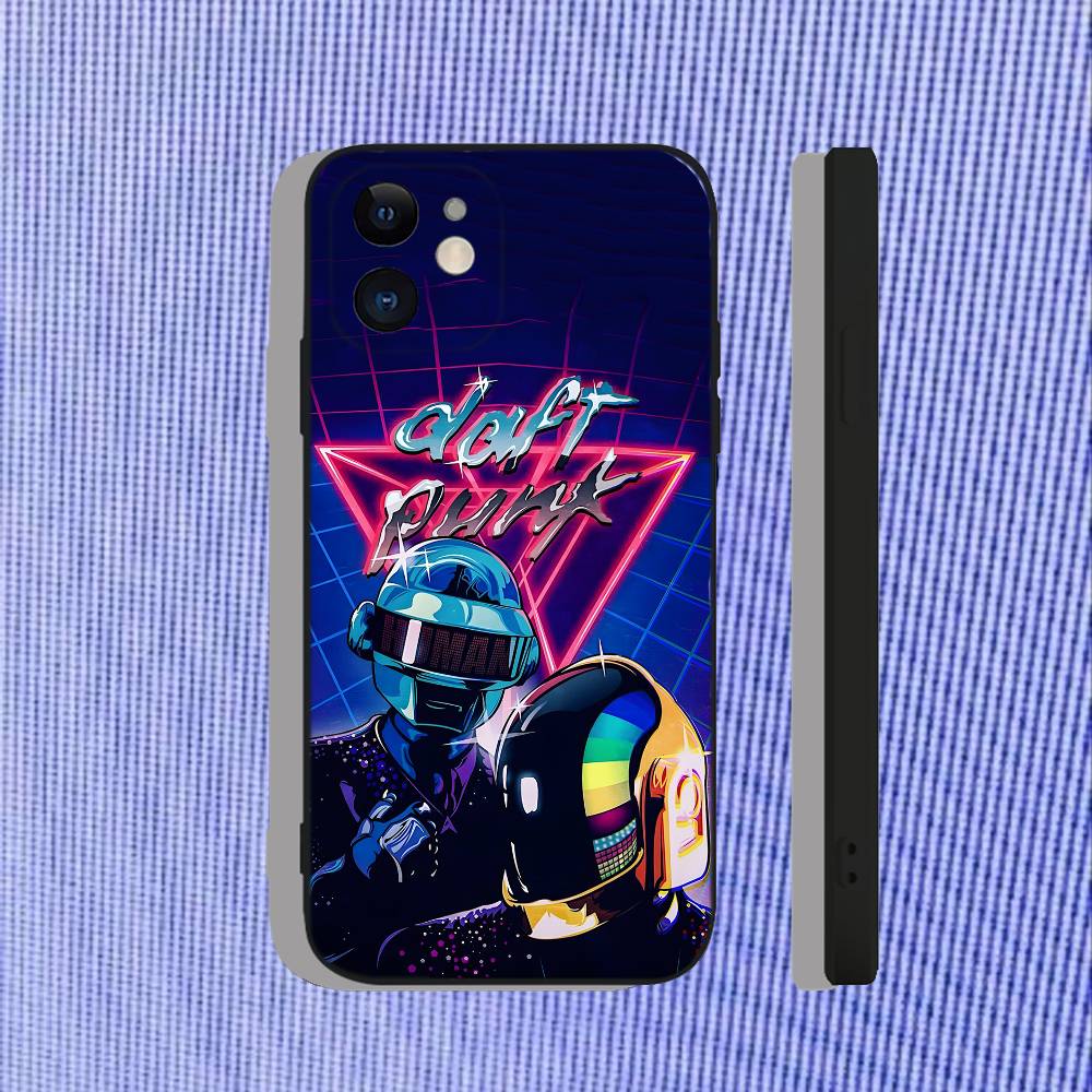 D-Daft P-Punk Crescendolls Phone Case For iPhone 17,16,15,14,13,12,11,Pro,Max,Plus,Air,X,XS,XR,SE,8,7,Mini,Soft Black Funda iPhone15plus