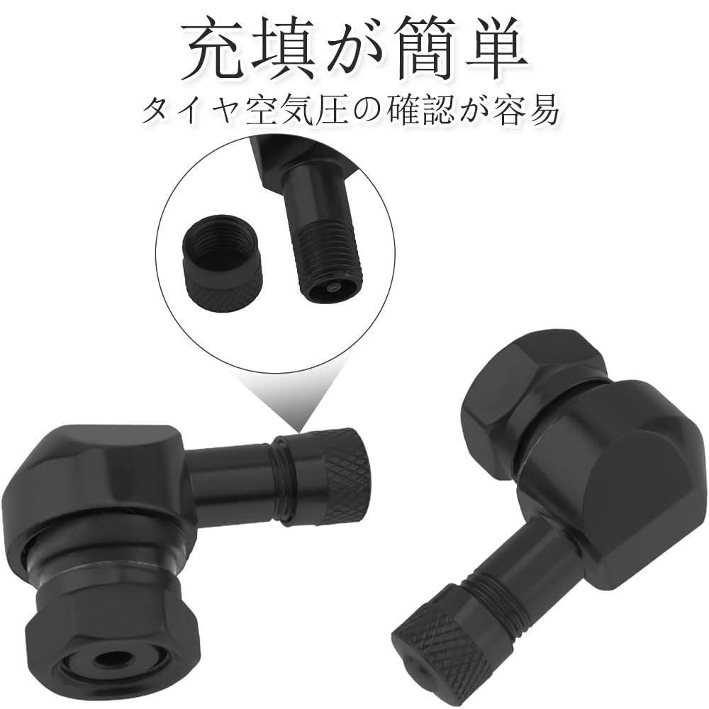 Air Valve Stem Tire Valve 90 Degree Aluminum Set of