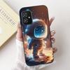 Per Custodia ASUS ZENFONE 8 ZS590KS Astronauta Drago Animali Cartoni Animati Stile Cool Silicone Morbido Copertura Nera per Telefono Per ASUS ZS590KS Borsa