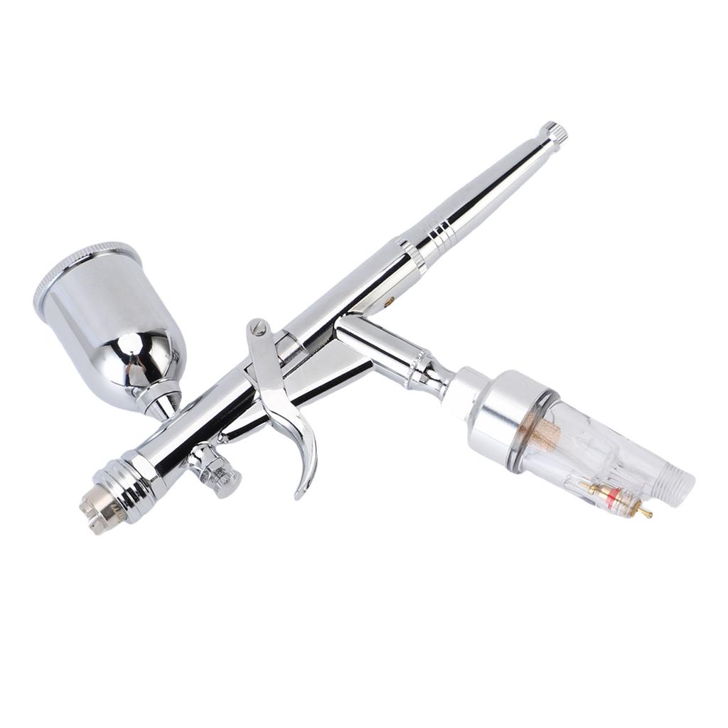 Airbrush Set Double Action Gravity Feed with 0.3mm Rapid Release Nozzle 15cc Cup Painting Drawing Art Supplies