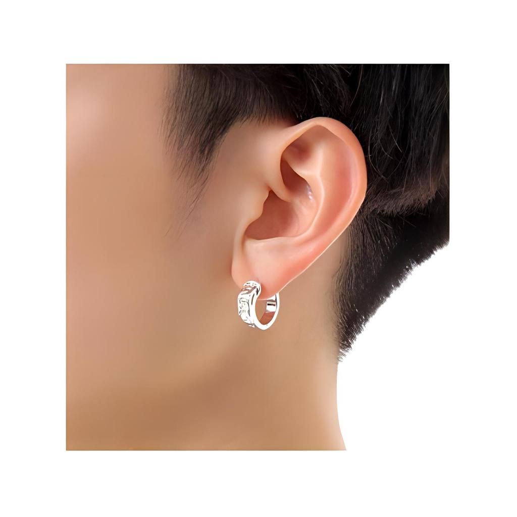 Vivienne Westwood Bobby Single Engraved Brass Earring Men earrings Silver 505127687