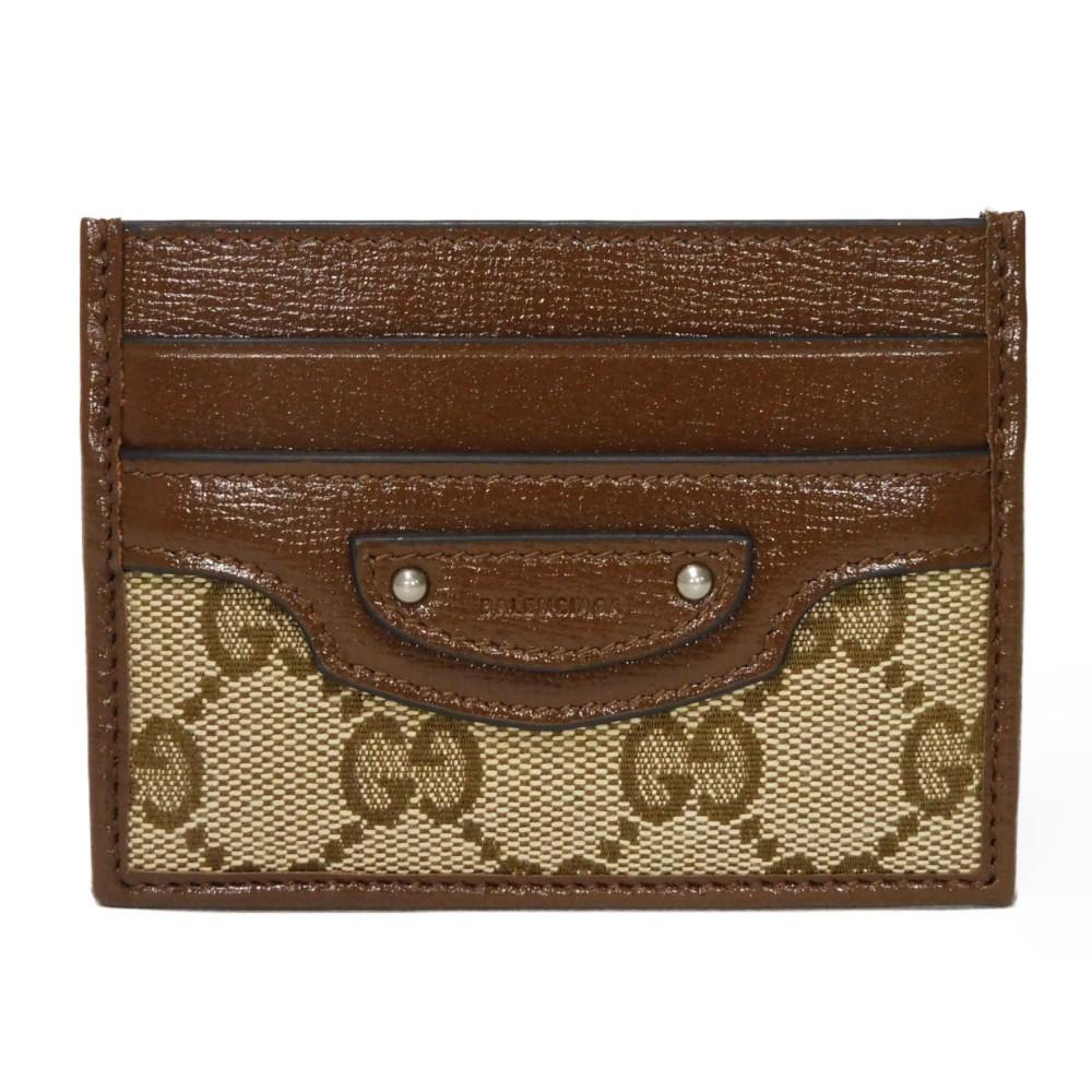 Used 9539 Neo Classic Card Holder 681709 GY5SN 8563 7946 The Hacker Project GG Canvas Unused Balenciaga Unisex from