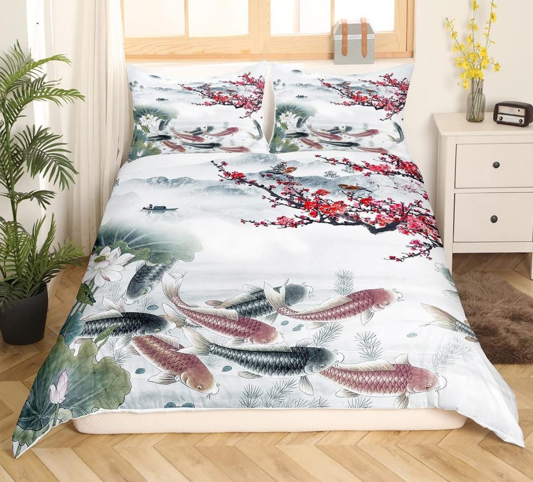 

Comforter Small Floral Queen King Size Pink Floral Blossom Theme Bedding For Girls Women Soft Microfiber 3 Pcs Super Soft Comforter (quilt)-EU Single(135*200cm)3pcs