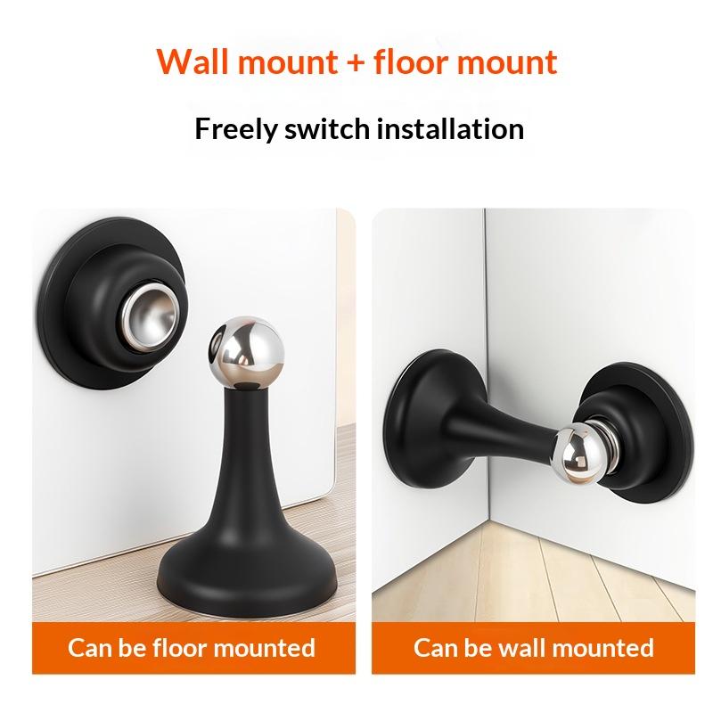 Magnetic Door Stop Strong Magnetic Suction No Drill Self Adhesive Door Holder for Home Bedroom Apartment Dorm Room