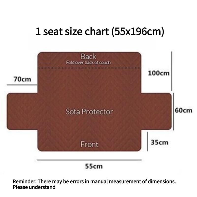 Quilted Diamond Patterned Sofa Cushion Straight Sofa Protective Cover Dustproof Anti Slip Wear-resistant Home Protective Covers Universal Couch Mat