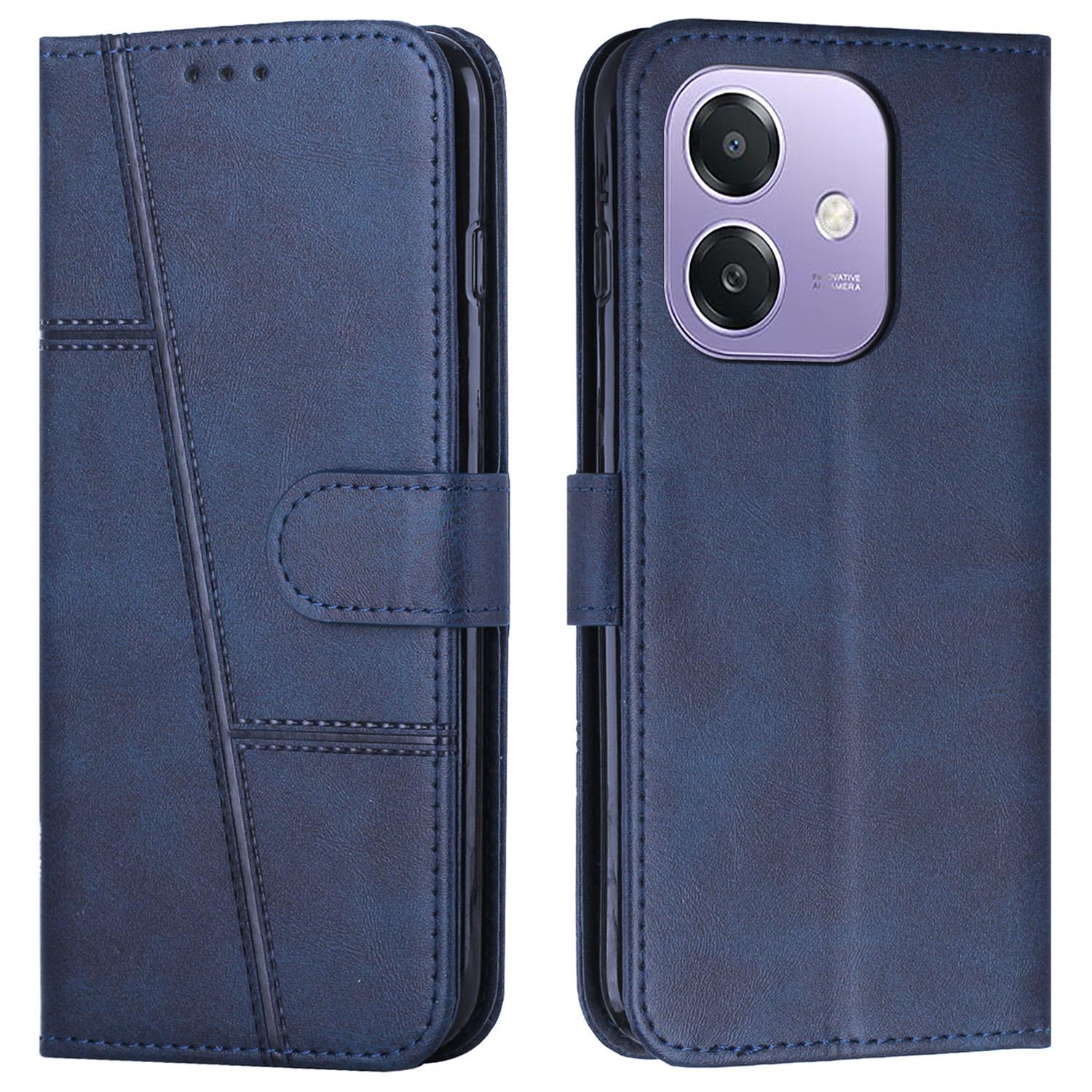 

Для Oppo A3x 4G/5G (Індія)/A3 4G/5G/A40 4G/A60 5G Чохол Підставка Книжка Захисний Шкіряний Чохол для Телефону Sapphire