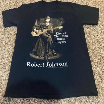 Robert Johnson König der Delta-Bluessänger Unisex T-Shirt in voller Größe