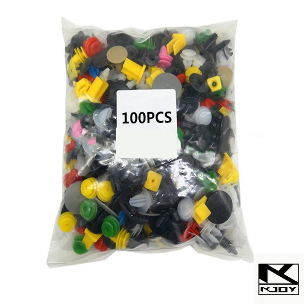 Kkjoy 100PCS Door Panel Rivet Clips Auto Retainer Suit for All Car Types
