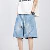 Plus Size Retro Men's Denim Shorts - Summer 2026 Edition