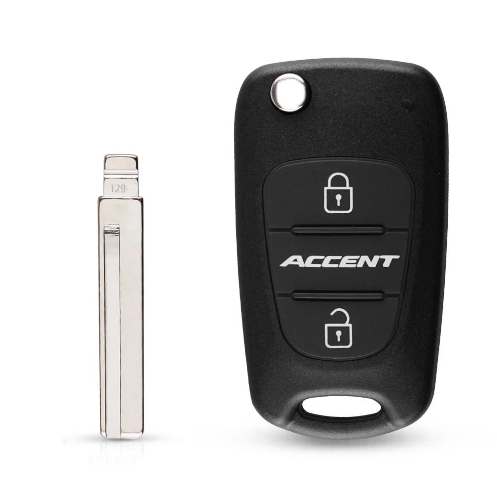 Remote Key Shell For Hyundai I20 I30 Ix35 I35 Accent Kia Picanto Sportage K5 3 Buttons Flip Folding Remote Key Case