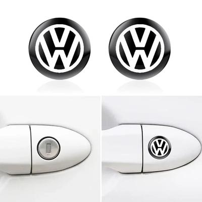 3D Car Interior Decorative Stickers Key Badge Steering Wheel Decoration Stickers For Volkswagen VW Golf Polo Passat Tiguan Rline
