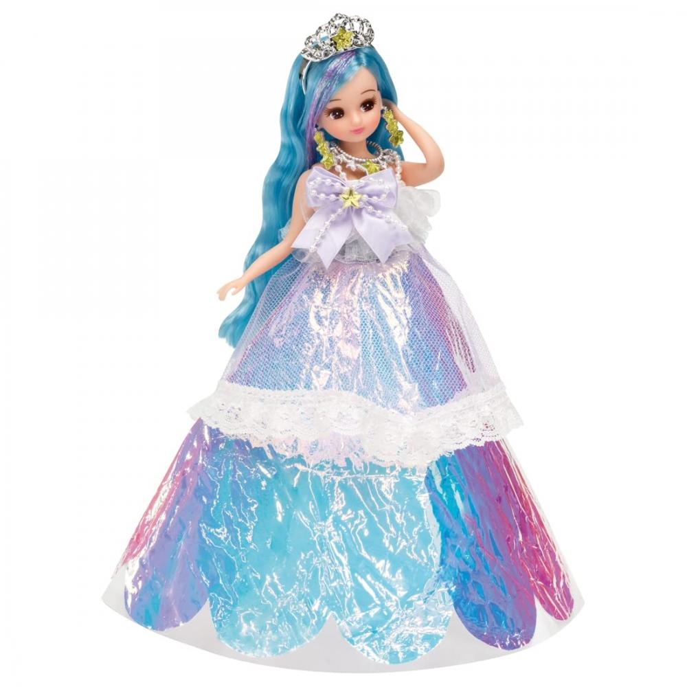 TAKARA TOMY Licca-chan Dream Fantasy Triple Change Mermaid Princess Dress-up Toy for Ages 3 and Up