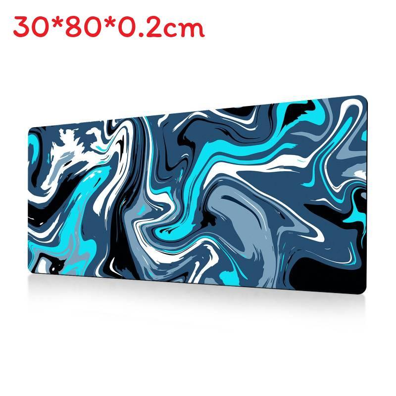 Ofis Masası Konforu İçin Kaymaz Yüzeyli Soyut Akışkan Büyük Mouse Pad