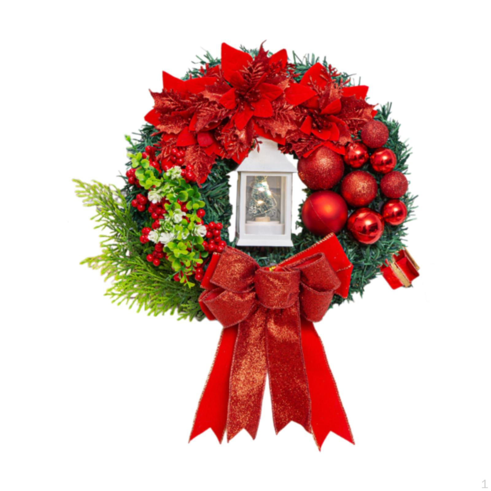 

Искусственный рождественский венок круглый для новоселья внутри и снаружи помещения на окно 40cm