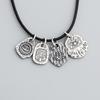 S925 Sterling Silver Tibetan Bodhidharma Pendant for DIY Bracelet or Necklace