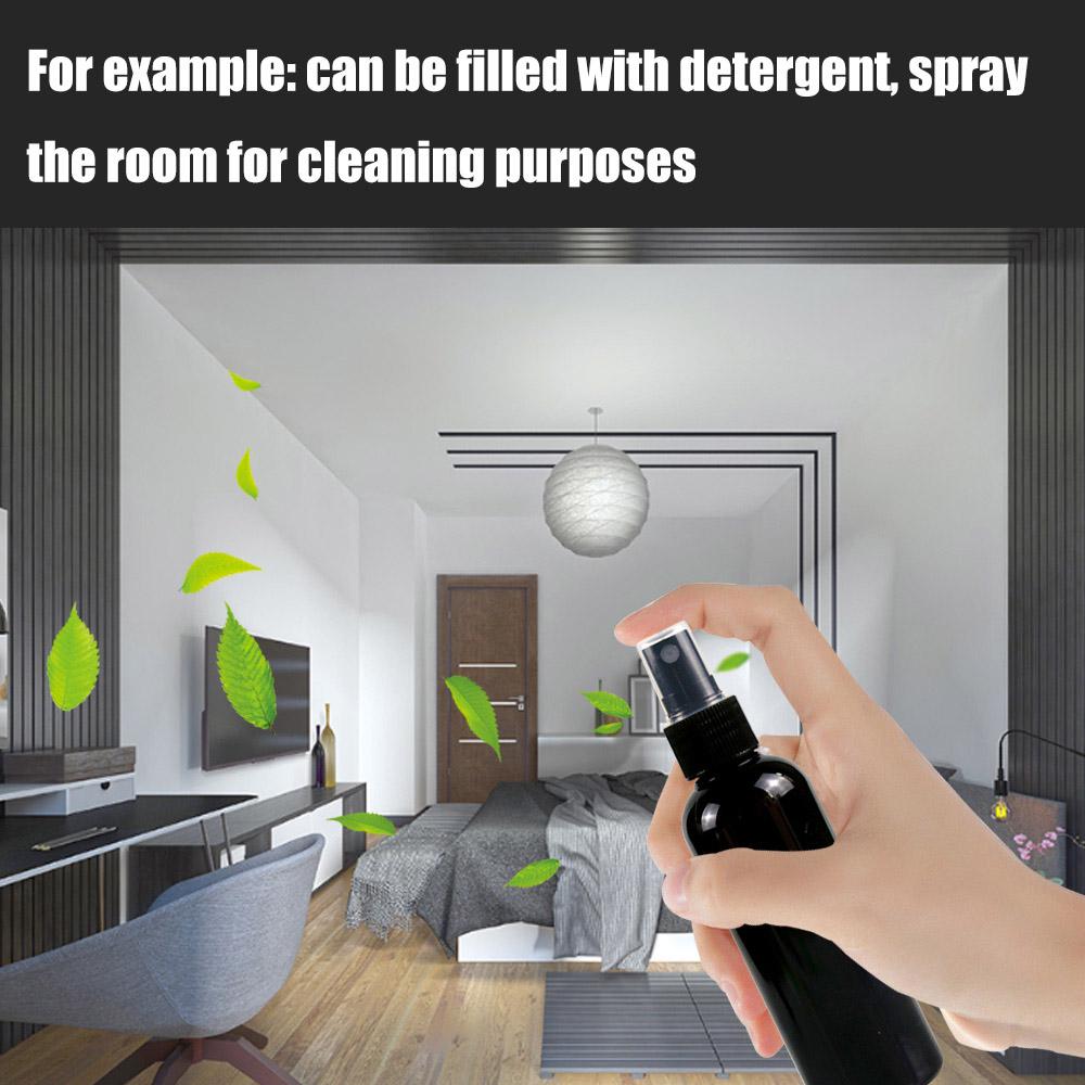 Portable Repackaging Small Bottle Detachable Transparent Bottle Cap Lastics Spray Bottle