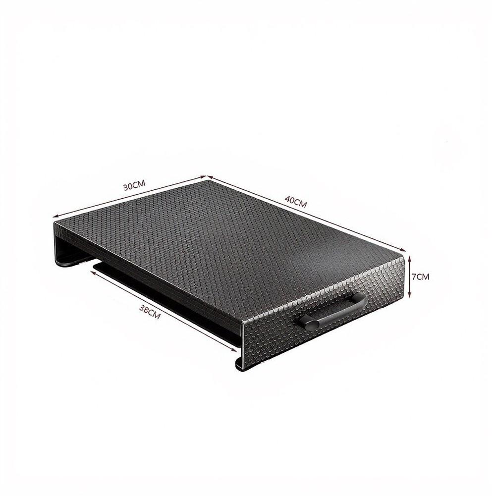 Thickened Carbon Steel Stove Top Cover for Gas and Electric Cooktops For Kitchen Countertop Protector Black 5CM 7CM