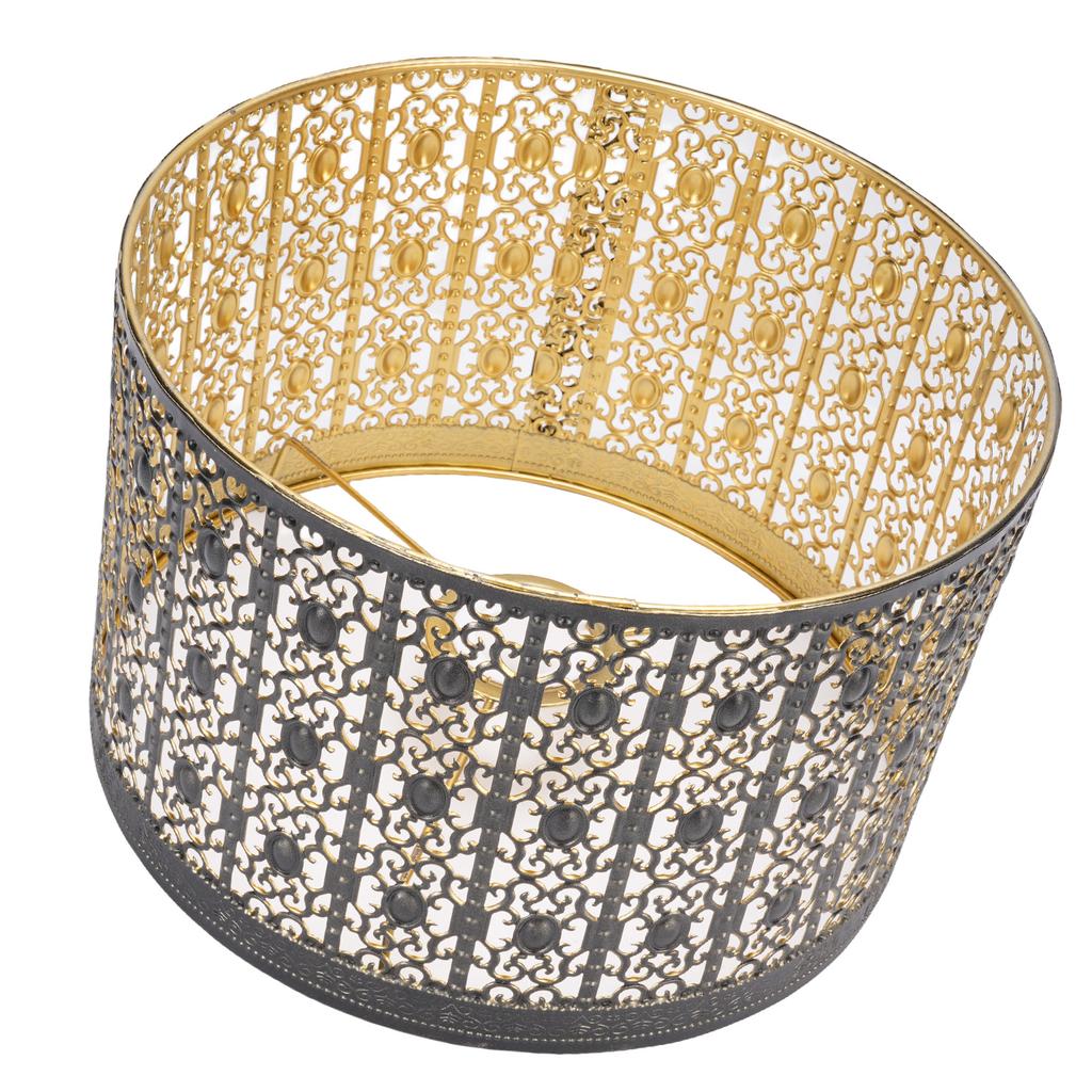 Metal Lamp Shade High Light Transmittance Modern Decorative Hollow Iron Lampshade for E14 E27 Bulbs