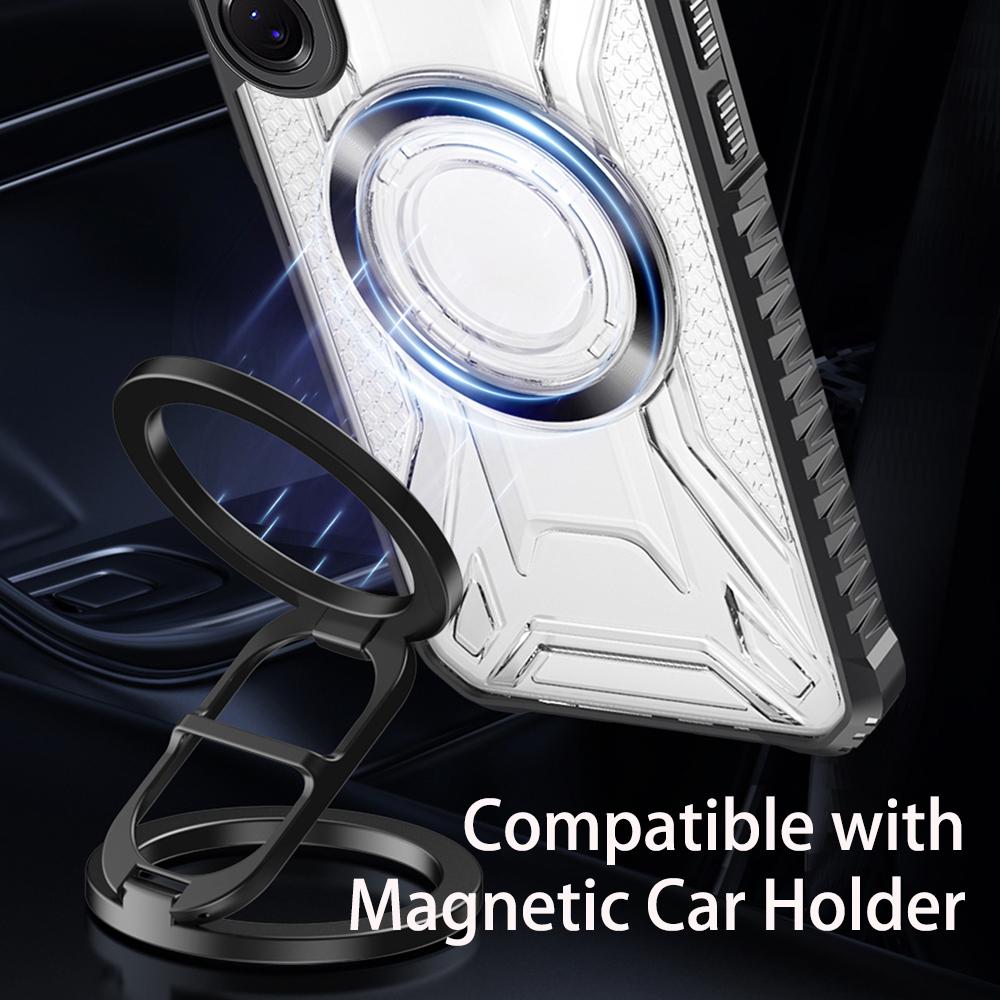 KEYSION Husă Magnetică Transparentă pentru Samsung S22 S23 Ultra 5G S23+ Husă Spate Telefon Antishock pentru pentru Galaxy S23 S21 S20 FE 5G