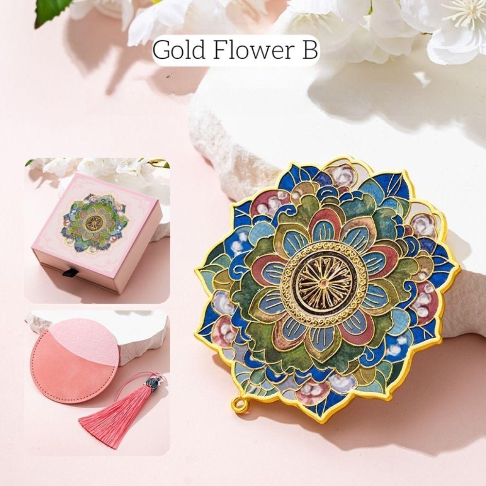 Tassel Chinese Style Mirror Copper Vanity Mirror Portable Vintage Mirror Makeup