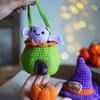 Halloween Candy House and Pumpkin Crochet Set with Step-by-Step Instruction Crochet Hook Yarns Large Eye Needle