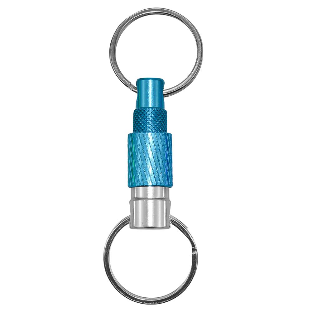 Aluminum Alloy Quick Release Swivel Keychain Detachable Pull Apart Metal Keychain Dual Split Keychains EDC Tool EDC Outdoor Tool
