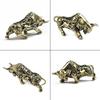 Brass Lucky Bullfighting Statue Copper Animal Miniature Figurine Pendant Home Ornaments