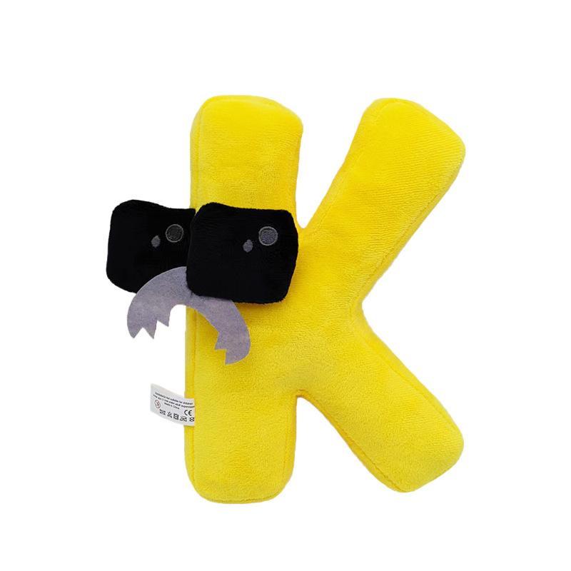 Alphabet Lore Plüschtiere Anime Puppe Kawaii 26 englische Buchstaben Stofftiere Kinder Aufklärung Montessori Plüschtier Puppe Geschenke