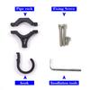 X-STYLE Haken, Fahrradhaken, Helmhaken, 0,9 Zoll (22 mm), Universelle Nutzung, Motorrad
