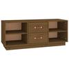 VidaXL Meuble TV Marron miel 100x34x40 cm Bois de pin massif 818228