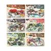 10 Feuilles Autocollants Courtyard Style Chinois, Décor Jardin Pavillon Vintage, Matériaux Collage DIY Journal Carnet