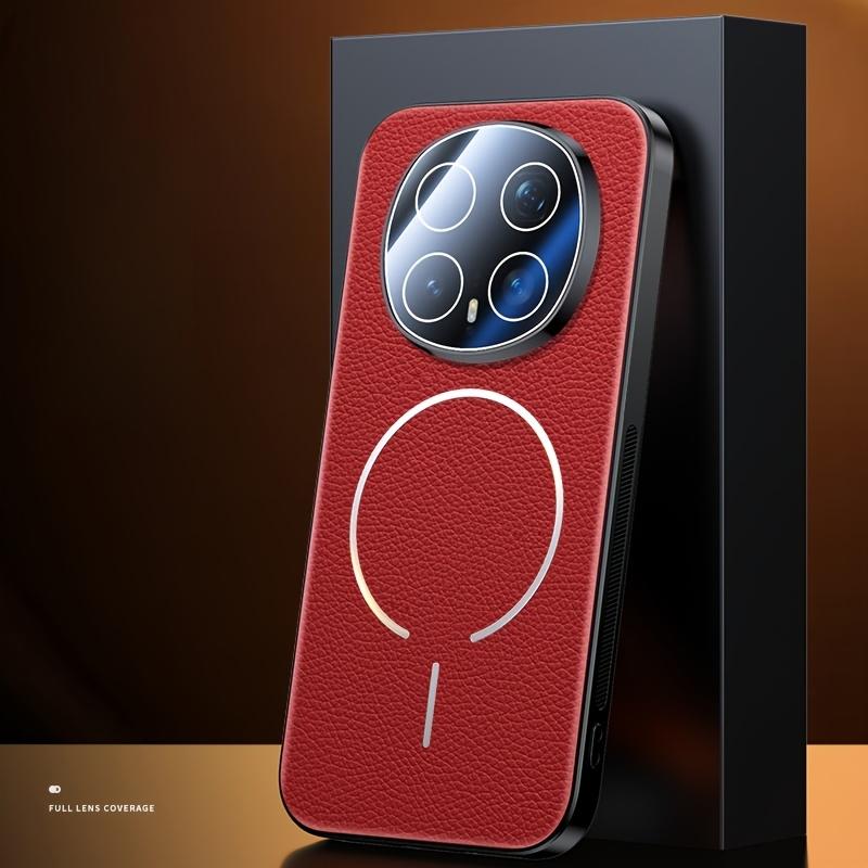 High-End Luxus Leder mit Litschi-Textur für Magsafe Hülle für Honor Magic 8 Pro 8 Magnetisches kabelloses Laden Kameraschutz Stoßfeste Hülle Funda