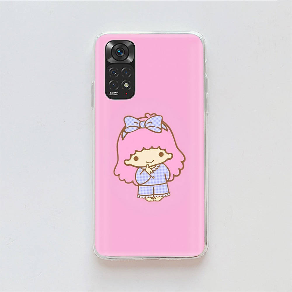 KT72 Little Twin Stars Case for Samsung A04 A14 A23 A34 A54 M23 M33 M52 M53 Realme 10 9 C30S C35 C55 VIVO Y02S Y21 Y33S Y51 X80 Pro Clear Cover