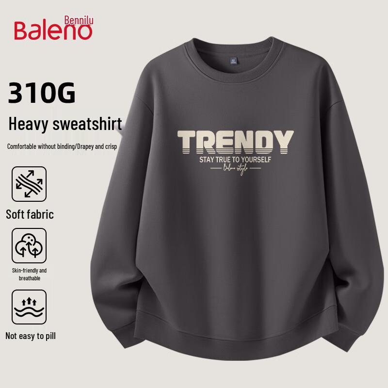 Baleno Men's Fleece Lined Crew Neck Sweatshirt