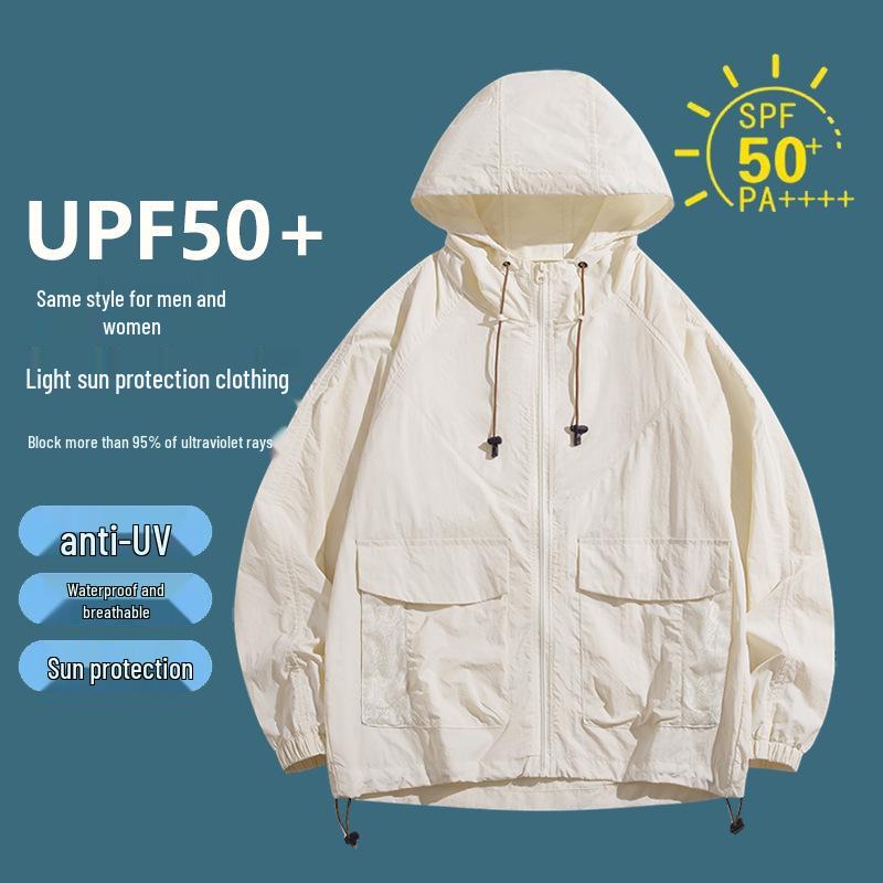 Dopamine UV Protection Couple's Windbreaker: Lightweight, Breathable Summer Skin Clothing for Men & Women, Ideal for Climbing & Outdoor Activities.