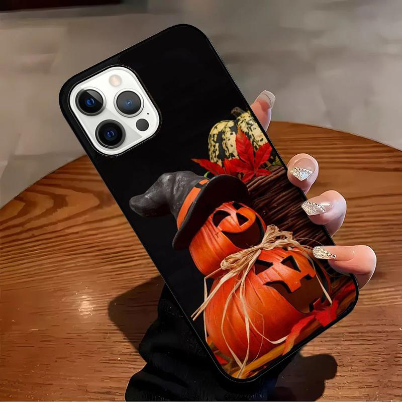 

Halloween Pumpkin Spooky Phone Case For iPhone 17 Air 16 15 14 13 12 11 Pro Max Max Plus Bumper Case Cover iPhone 11pro max