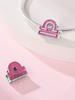 Charm Bead Components Plata Pink symbol Bead Components Charm Bead Component Copper Metal Plated Compatible With Charm Bead Components Copper Metal