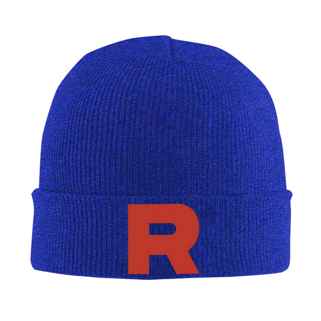 Team Rocket Pokemon Knit Hat Beanie Winter Hat Warm Unisex Hiphop Cap for Unisex Women Gift