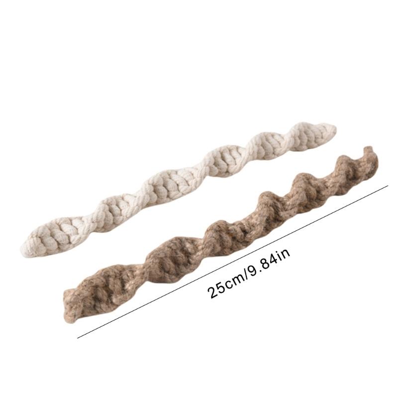 Bohemian Twist Curtain Buckle Holdbacks, 8Pack Jutes Twines Tie Backs for Light Filtering Drapes